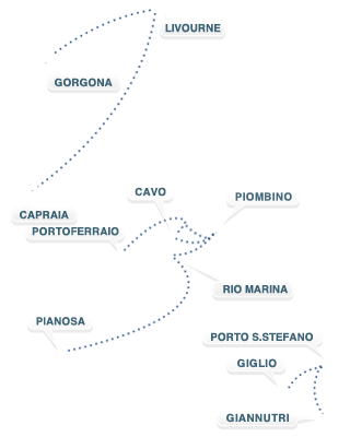 toutes les traversées effectuées par Toremar