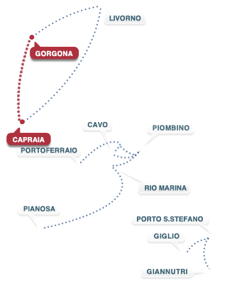 Tratta Gorgona - Capraia - Gorgona Tratta Gorgona - Capraia - Gorgona