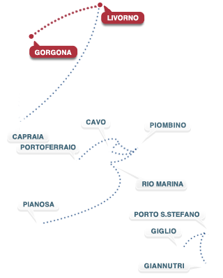 Tratta Livorno - Gorgona - Livorno Tratta Livorno - Gorgona - Livorno
